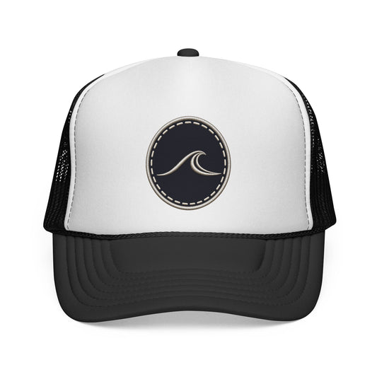 Wave Patch Trucker Cap — Surf Logo Mesh Baseball Hat