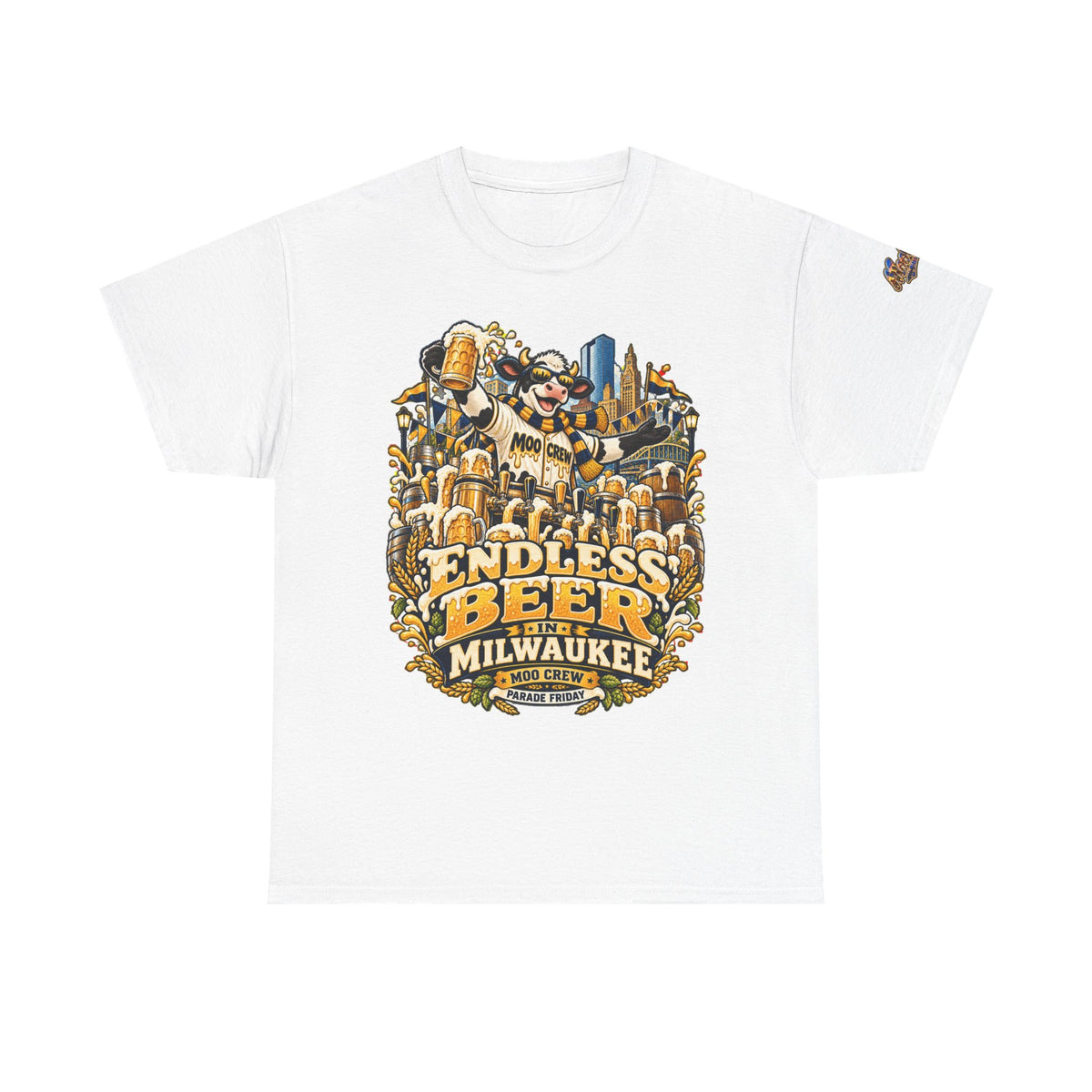 Moo Crew Endless Beer Milwaukee Graphic Tee