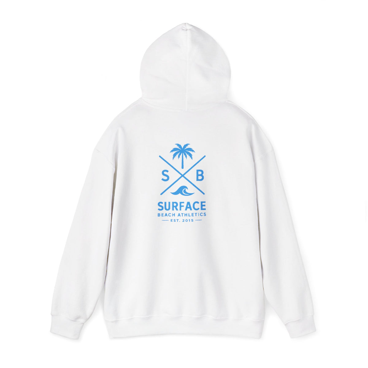 Surface Beach Athletics Hoodie — Palm Tree Surf Logo Pullover