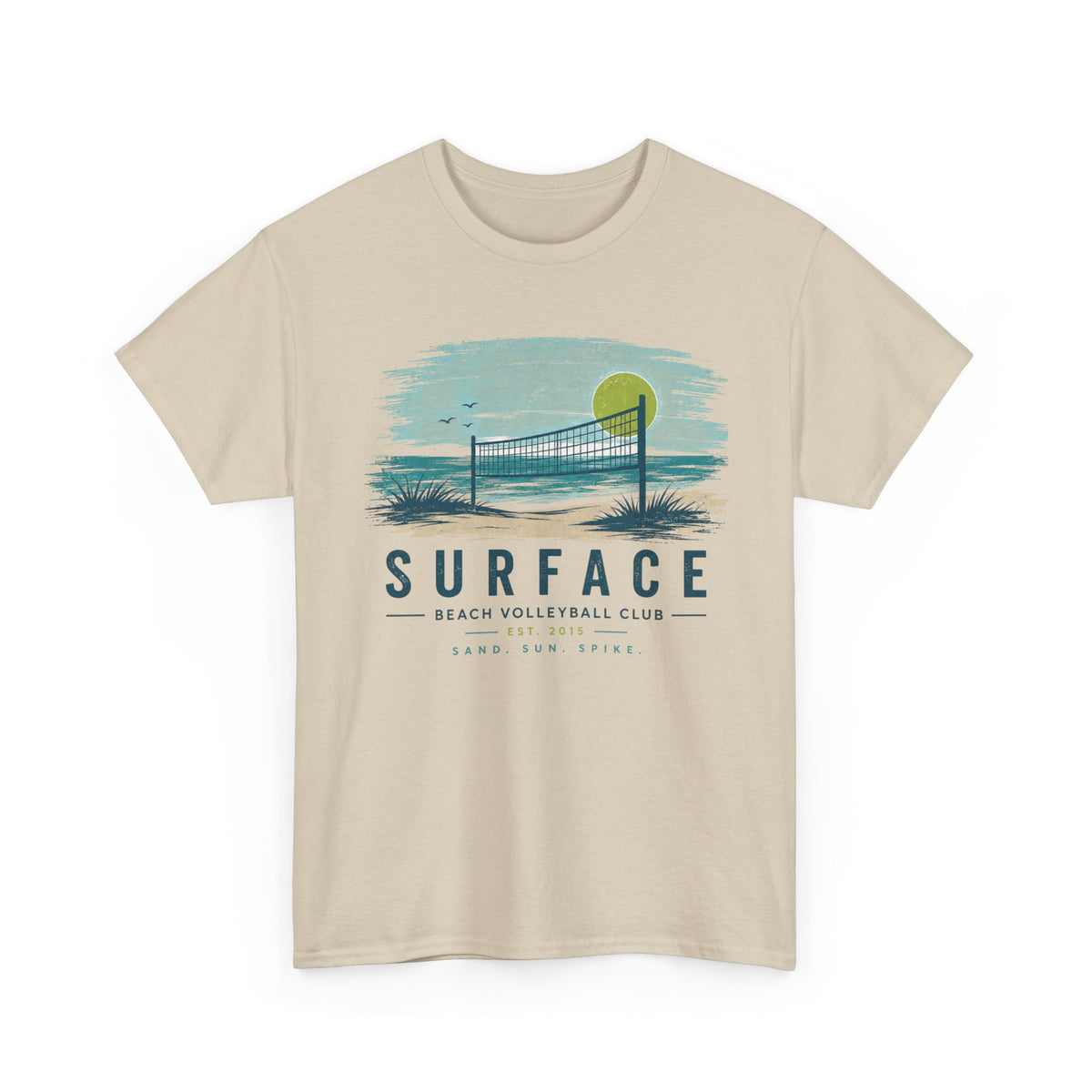Surface Beach Volleyball Club T-Shirt – Vintage Coastal Volleyball Tee