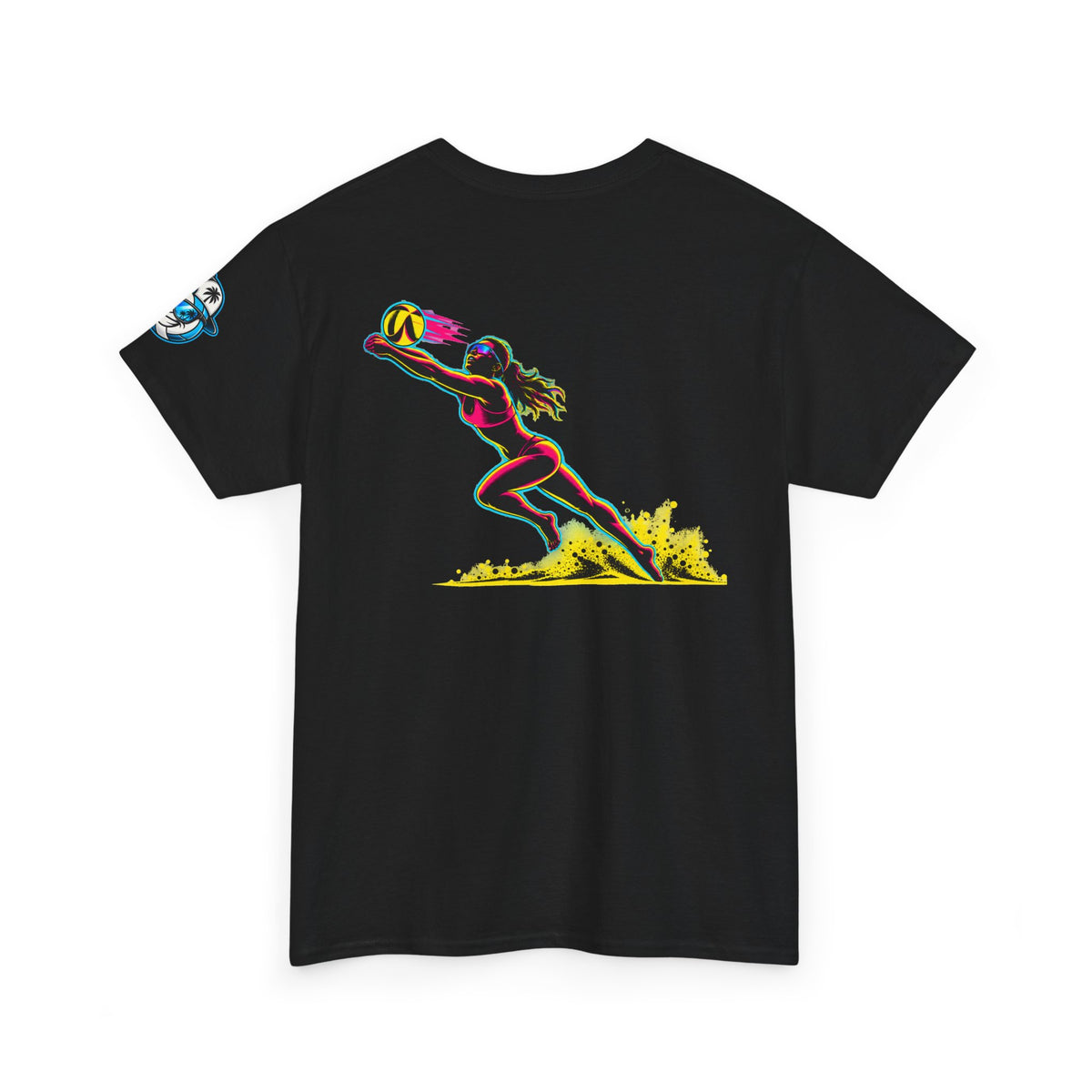 Beach Volleyball Tee — "Surface" Sunset Surface Club Graphic T-Shirt
