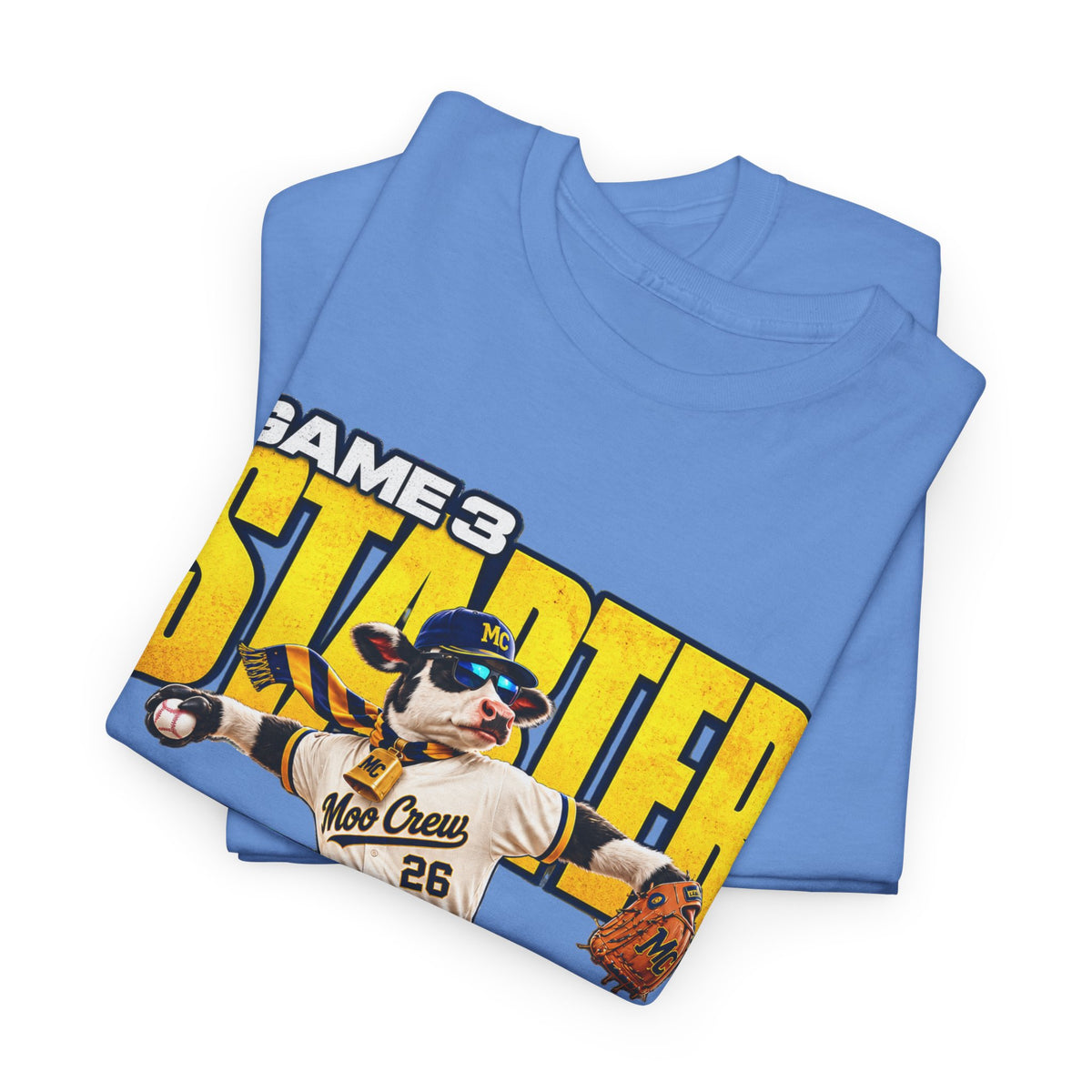 Moo Crew Game 3 Starter Baseball T-Shirt – The Big Cheese