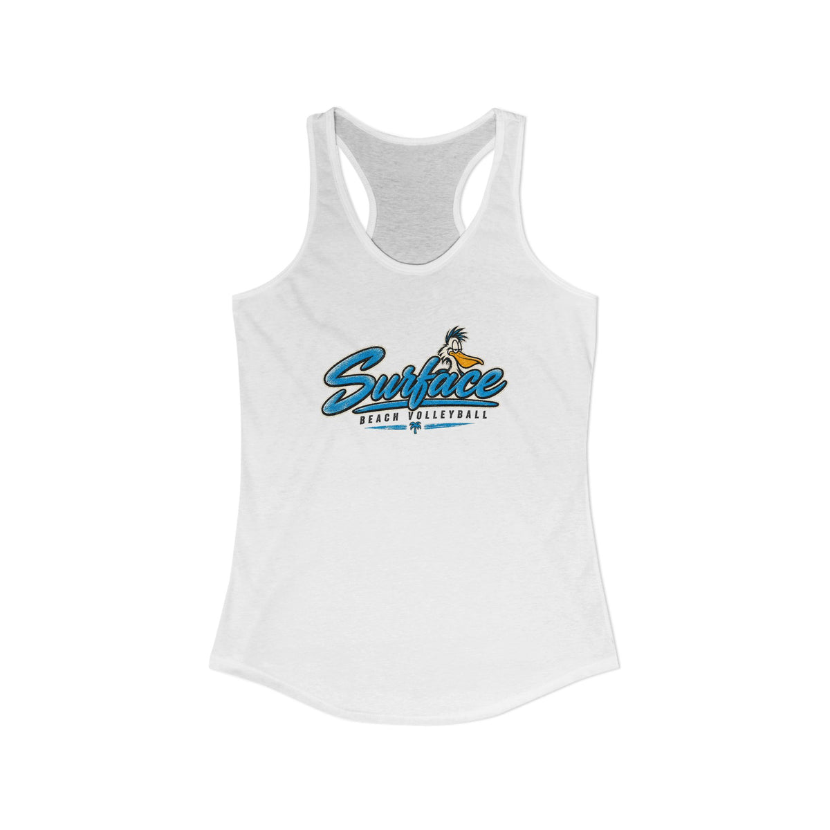Surface Beach Volleball Club Mascot Racerback Tank