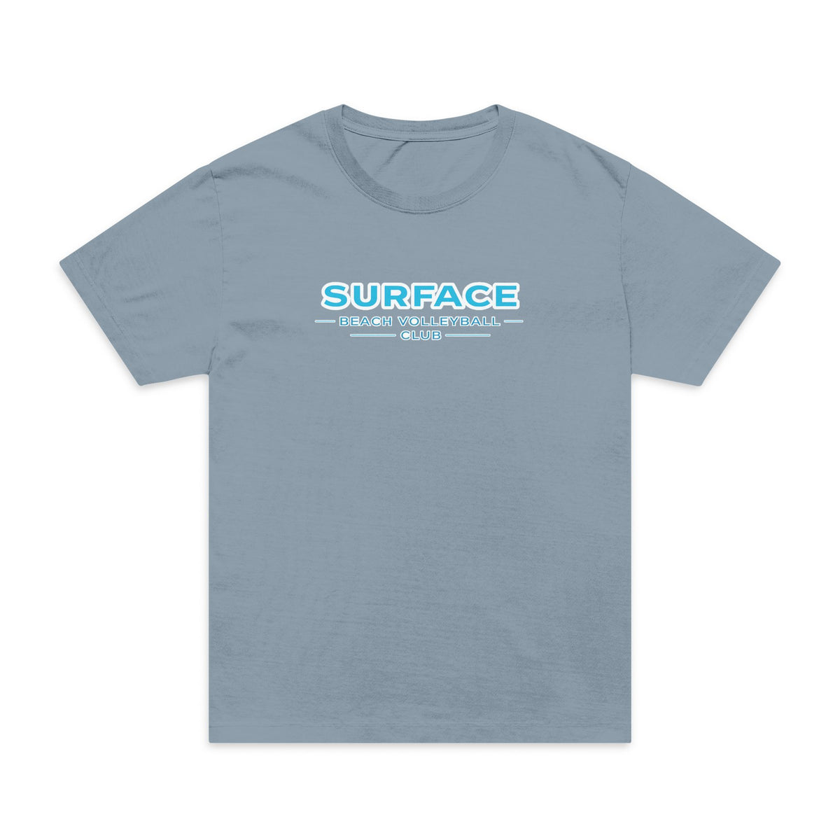 Surfaced Beach Graphic T‑Shirt — "SURFACE: Ocean & Lifestyle Co." Design