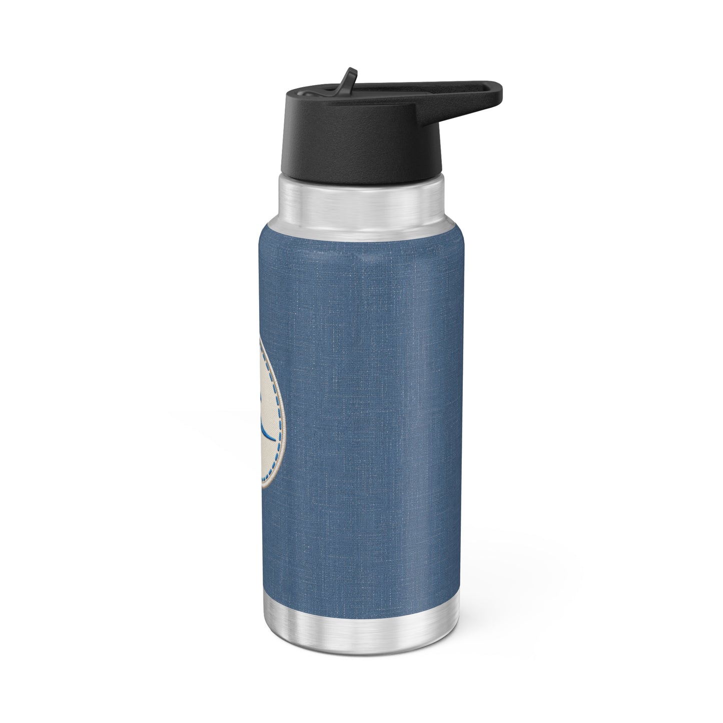 Insulated 32oz Ocean Wave Tumbler — Stainless Steel Travel Bottle