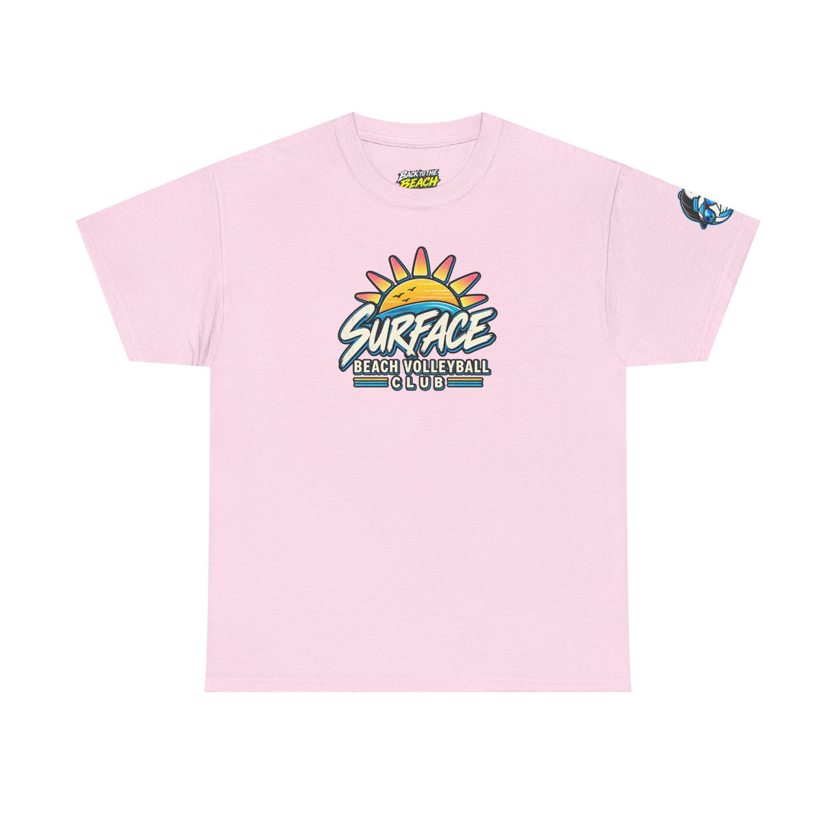 Beach Volleyball Tee — "Surface Beach Volleyball Club" Graphic T-Shirt