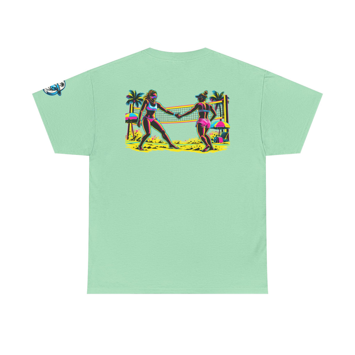 Beach Volleyball Tee — "Surface Beach Volleyball Club" Graphic T-Shirt
