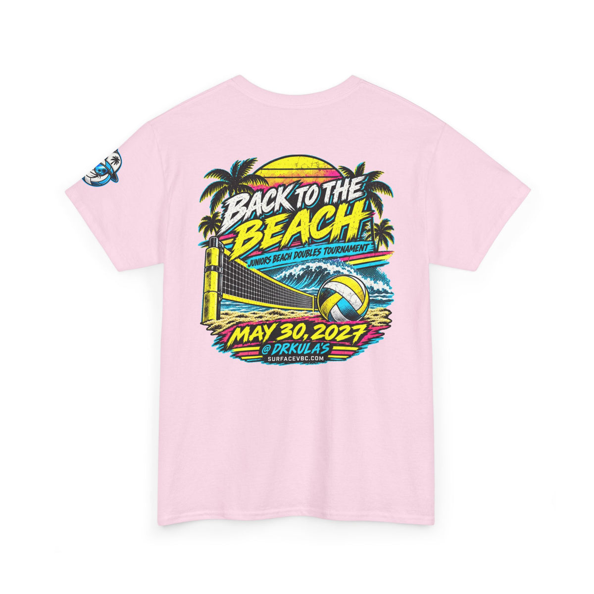 Back to the Beach — Retro Beach Volleyball Tournament Tee