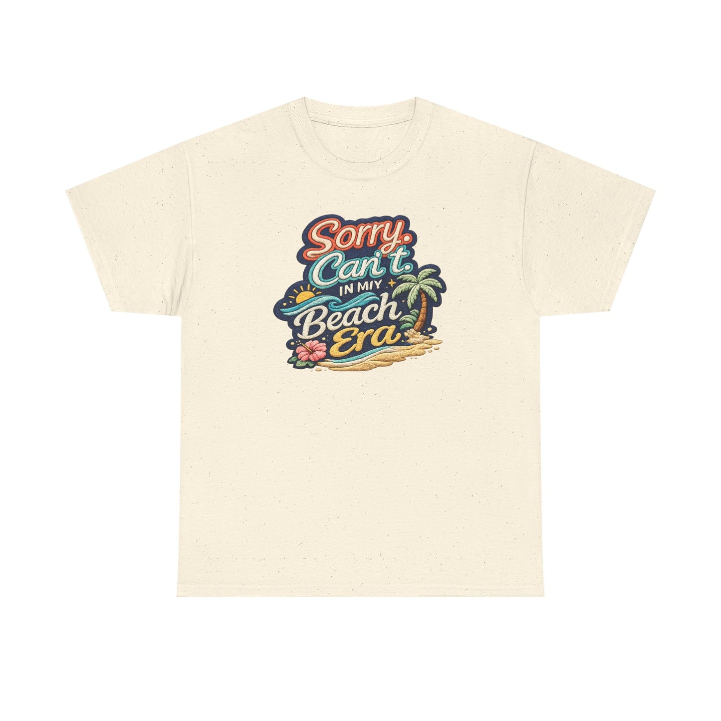 Sorry Can't, In My Beach Era Tee — Retro Tropical Palm Beach Vacation T‑Shirt