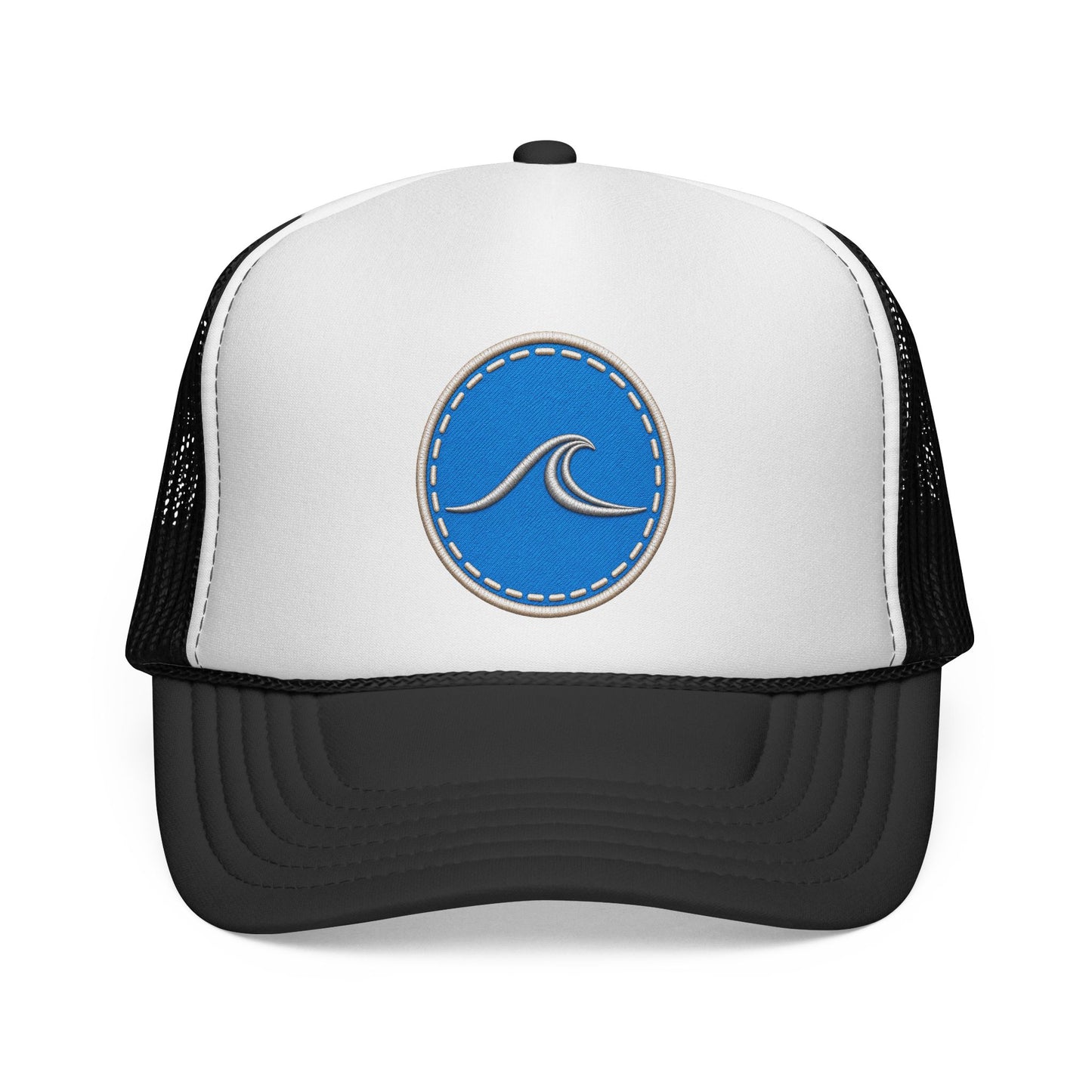 Surfache Wave Trucker Hat — Vintage Surf Logo Cap for Beach Lovers