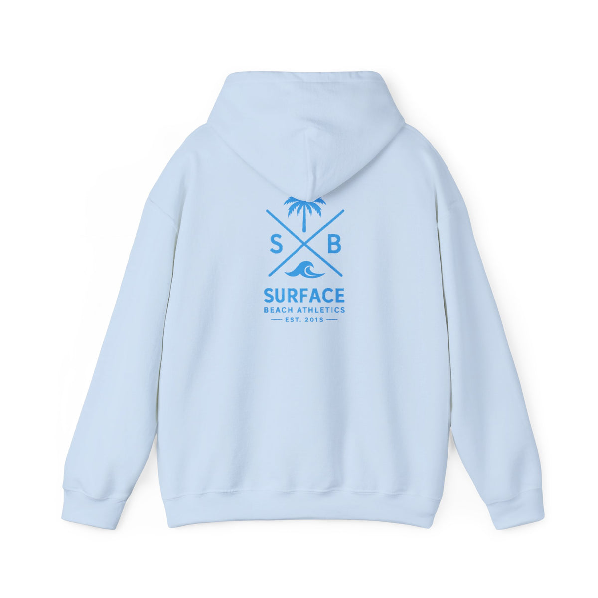 Surface Beach Athletics Hoodie — Palm Tree Surf Logo Pullover