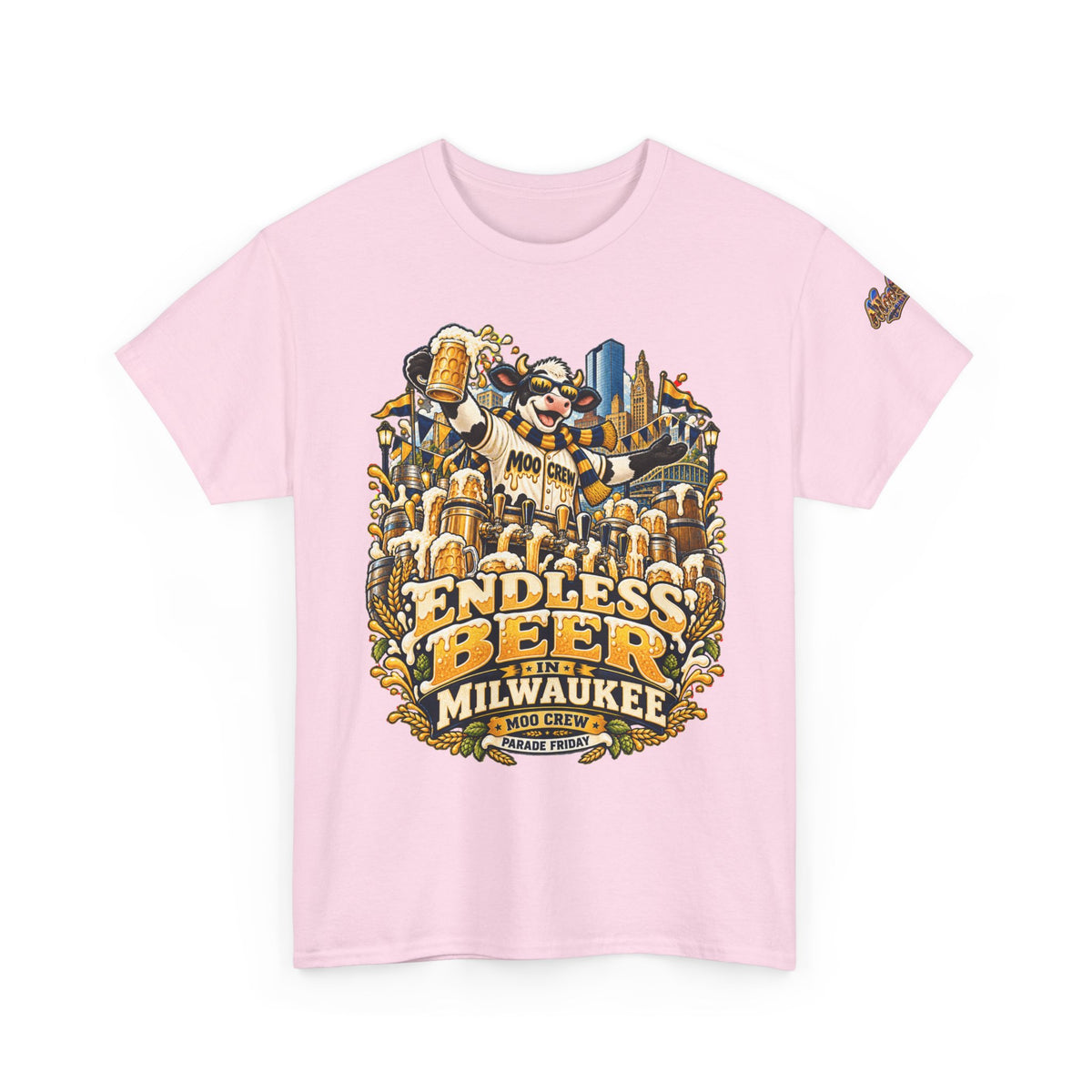 Moo Crew Endless Beer Milwaukee Graphic Tee
