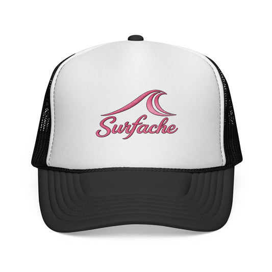 Surfache Wave Trucker Hat — Vintage Surf Logo Cap for Beach Lovers