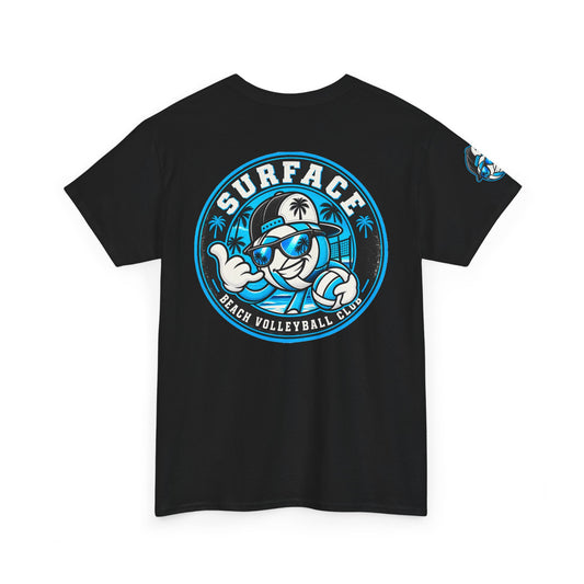 Surface Beach Volleyball Tee — 'Surface' Retro Palm Logo T-Shirt