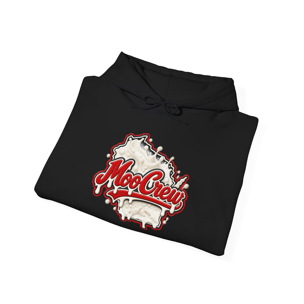 Moo Crew Milk Drip Wisconsin Dairyland Graphic Hoodie