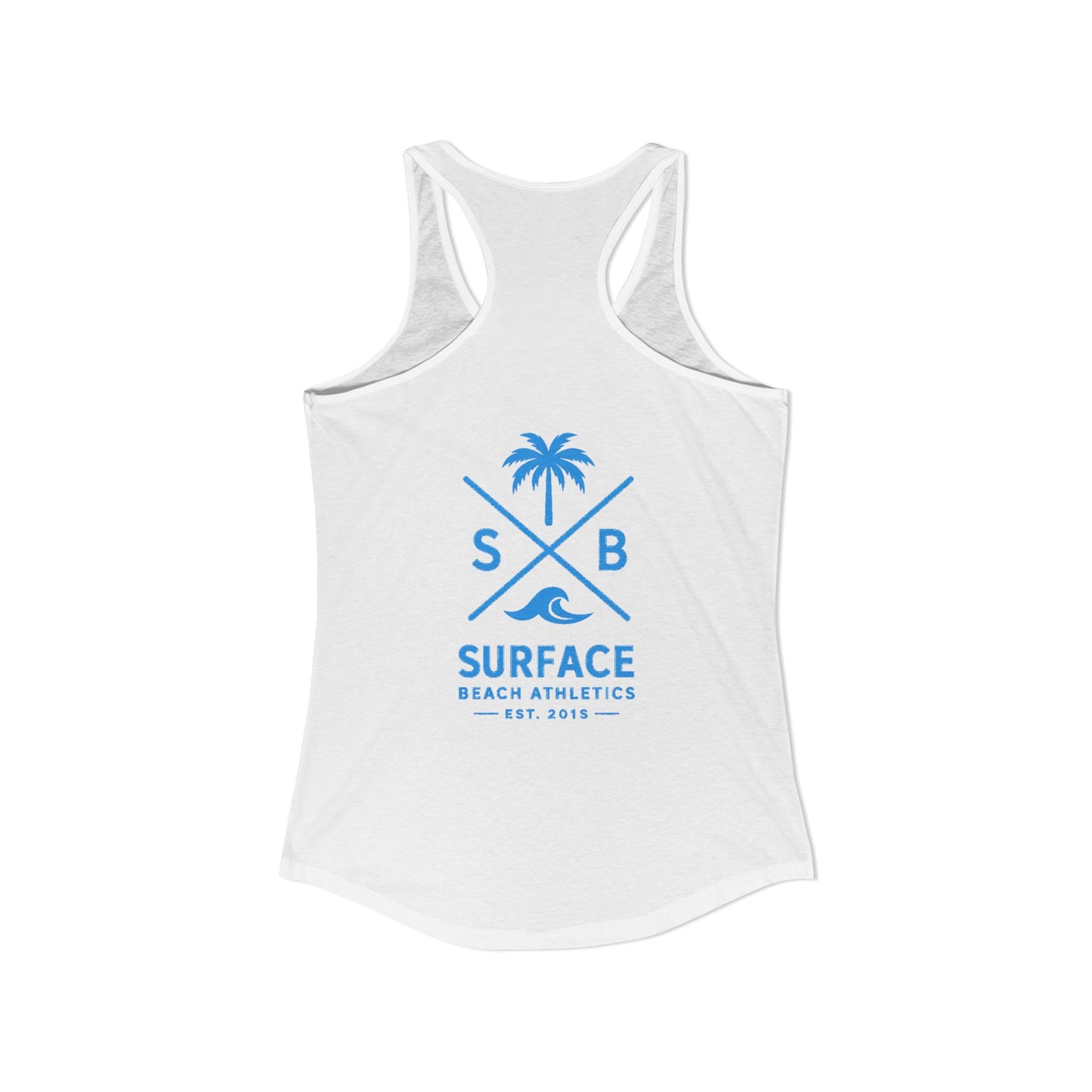 Surface Beach Volleyball Club Women's Racerback Tank - Cross logo