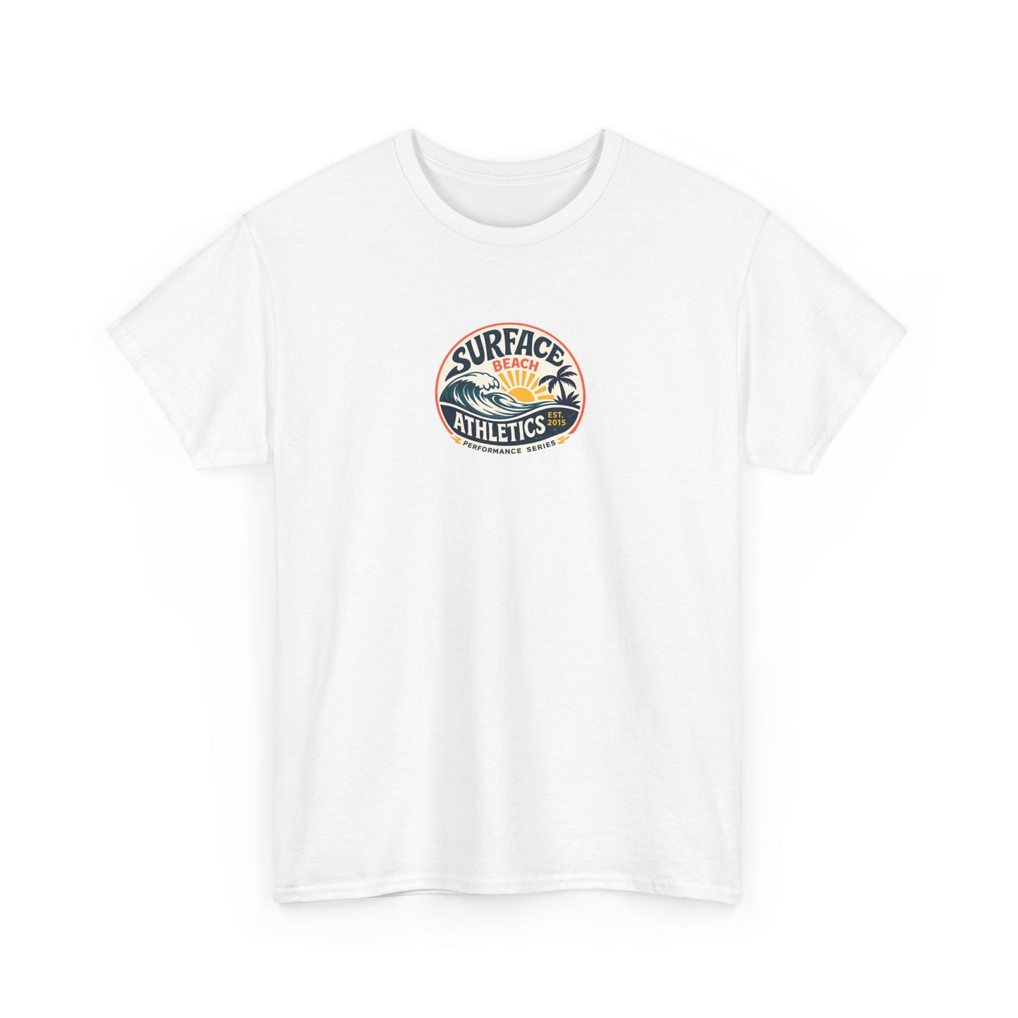 Surface Athletics Beach T‑Shirt — Vintage Surf Logo Tee