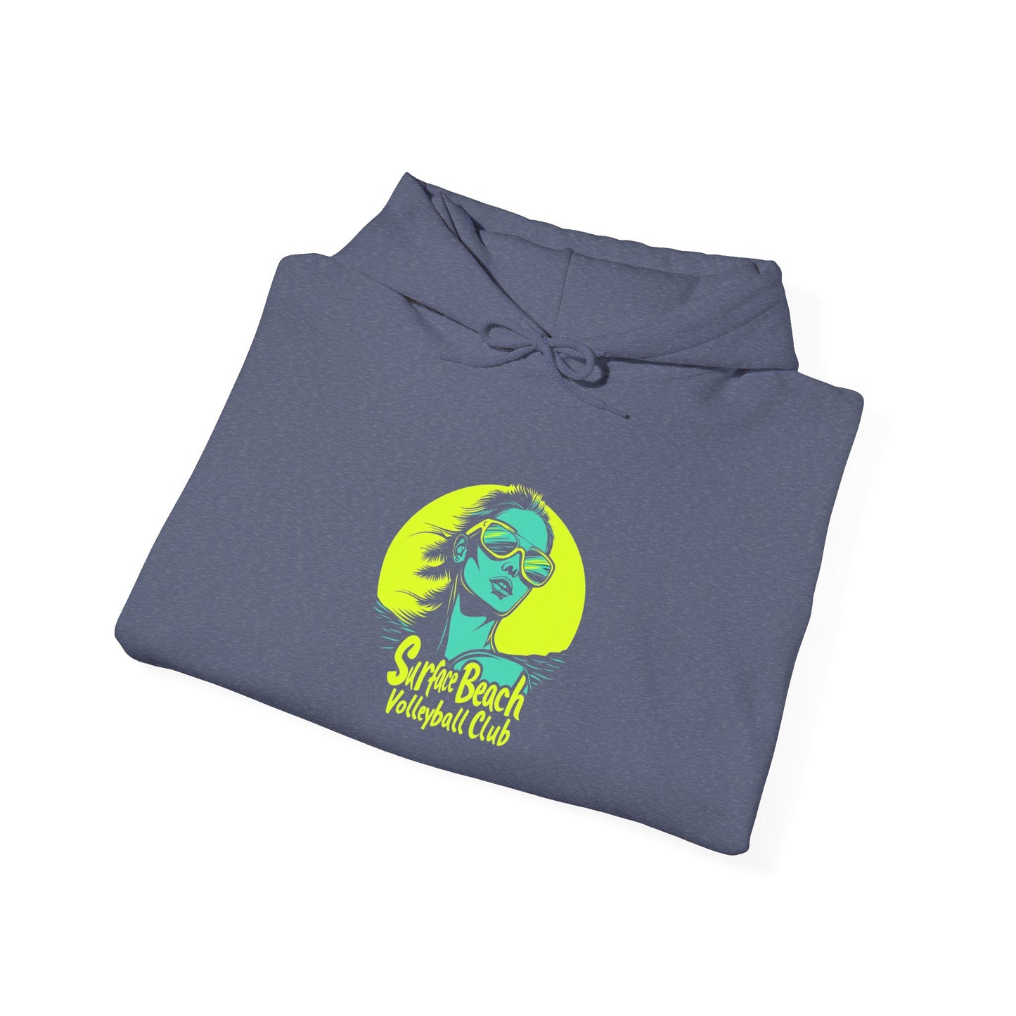Model Logo Surface Beach Volleyball Unisex Heavy Blend™ Hooded Sweatshirt