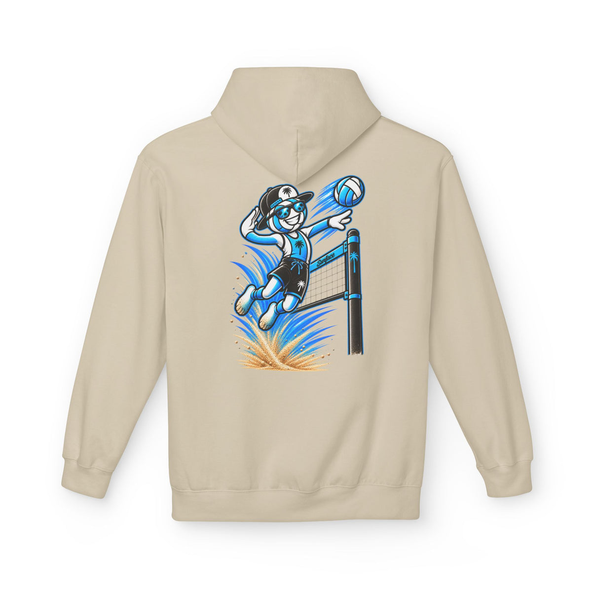 Surface Beach Volleyball Hoodie — Graphic Pullover