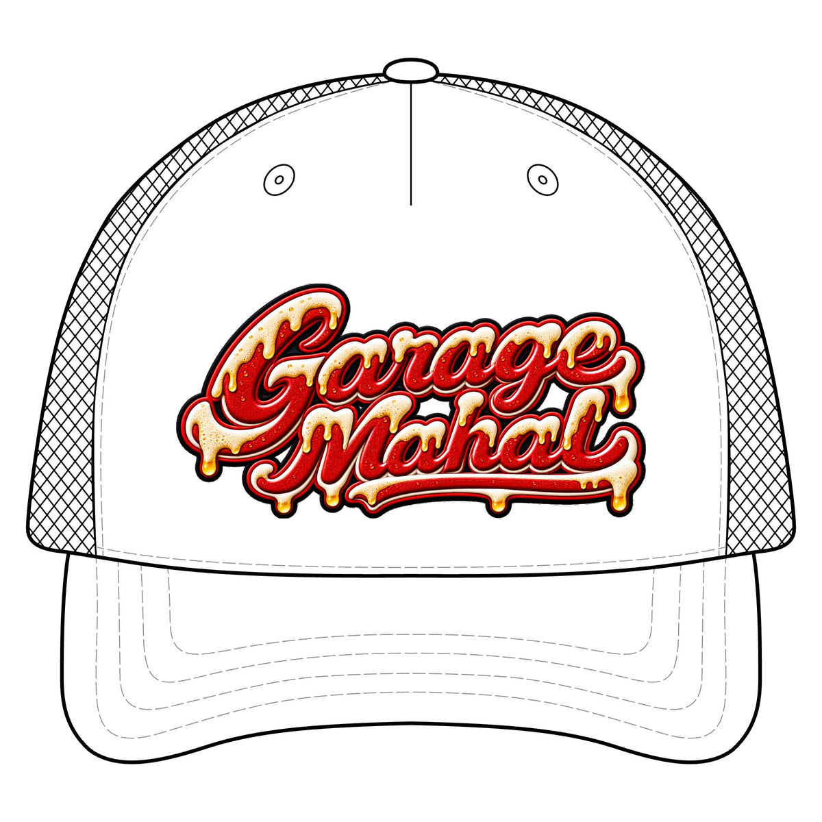 Moo Crew Garage Mahal Baseball Trucker Hat
