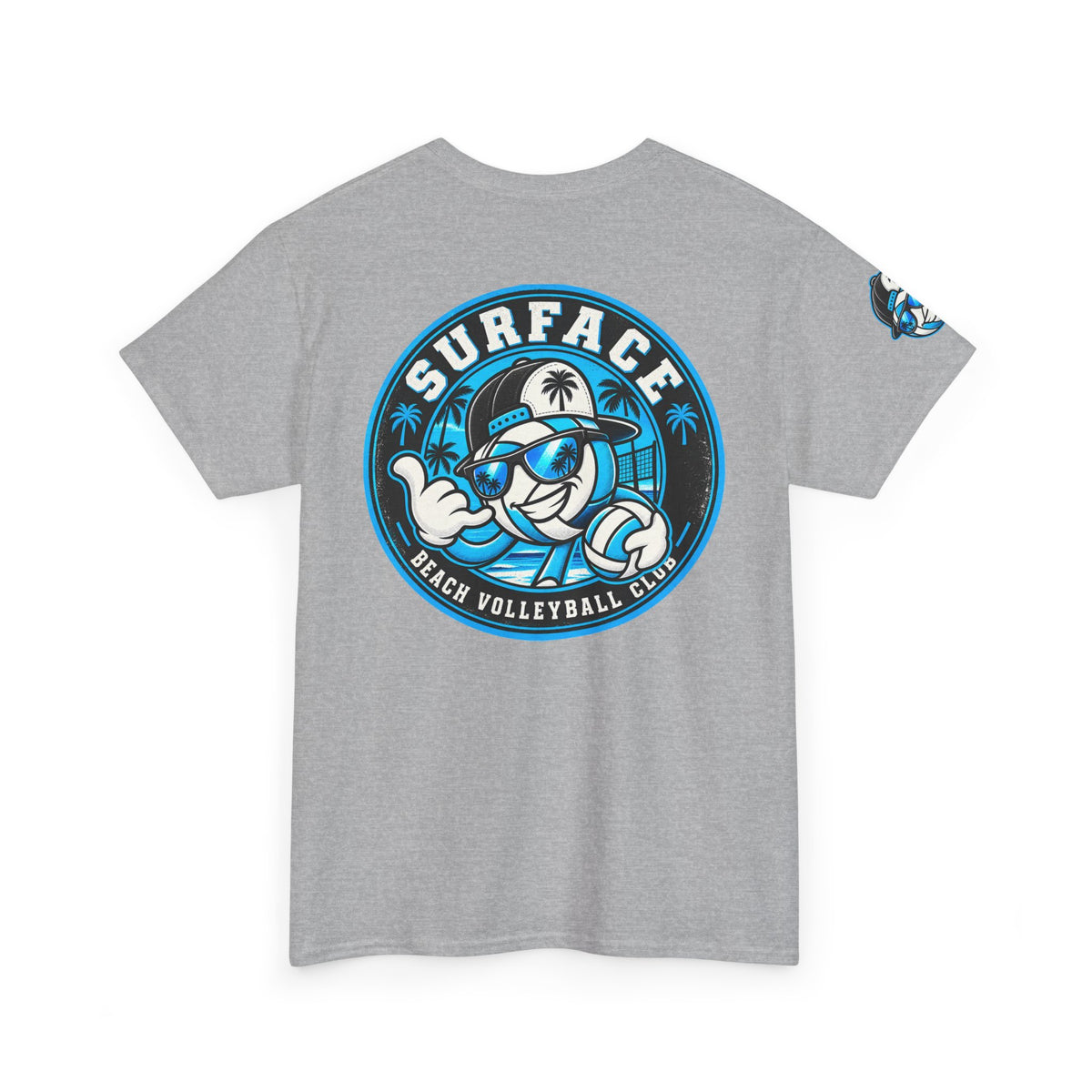 Surface Beach Volleyball Tee — 'Surface' Retro Palm Logo T-Shirt