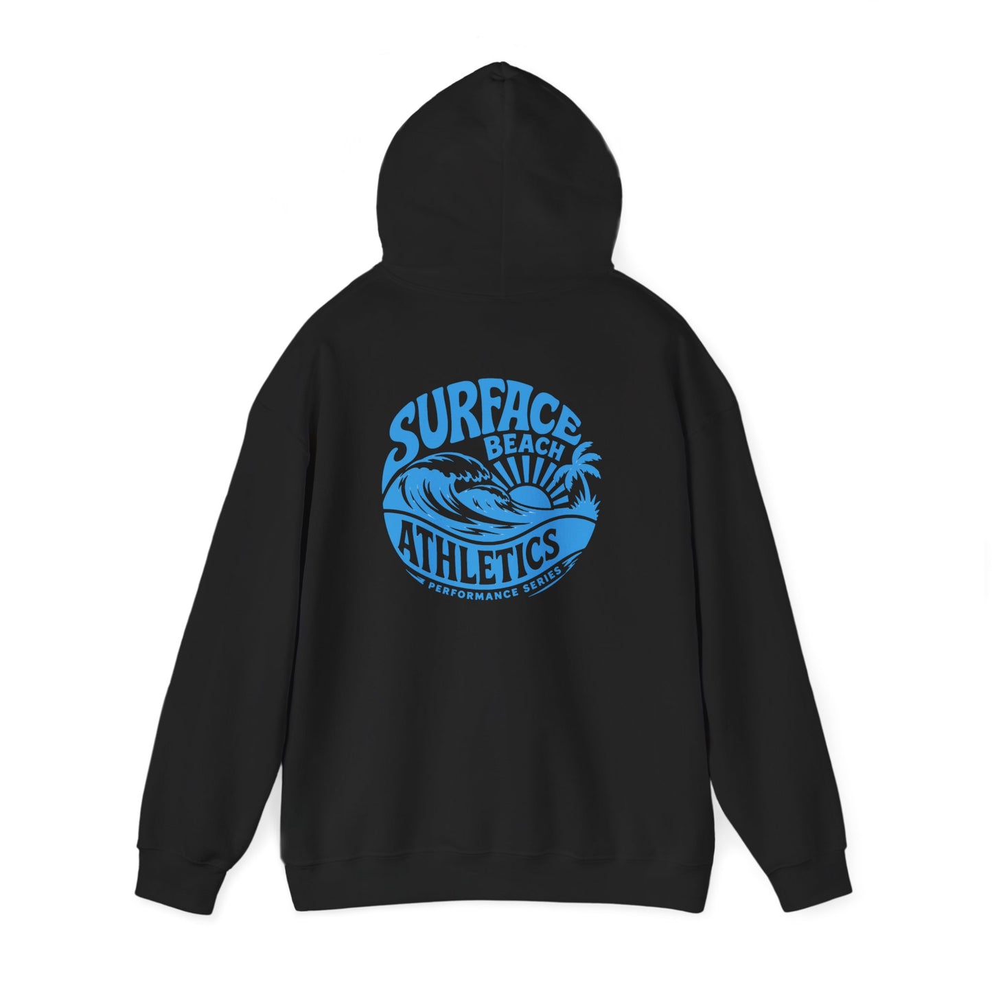 Surface Beach Athletics Hoodie — Coastal Wave Surf Club Sweatshirt
