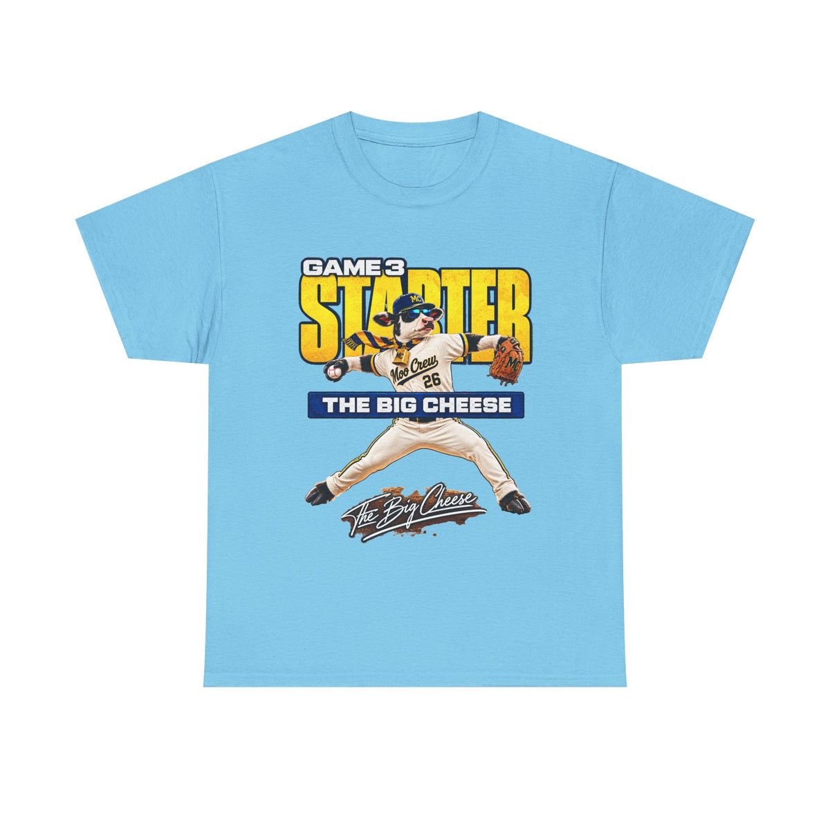 Moo Crew Game 3 Starter Baseball T-Shirt – The Big Cheese