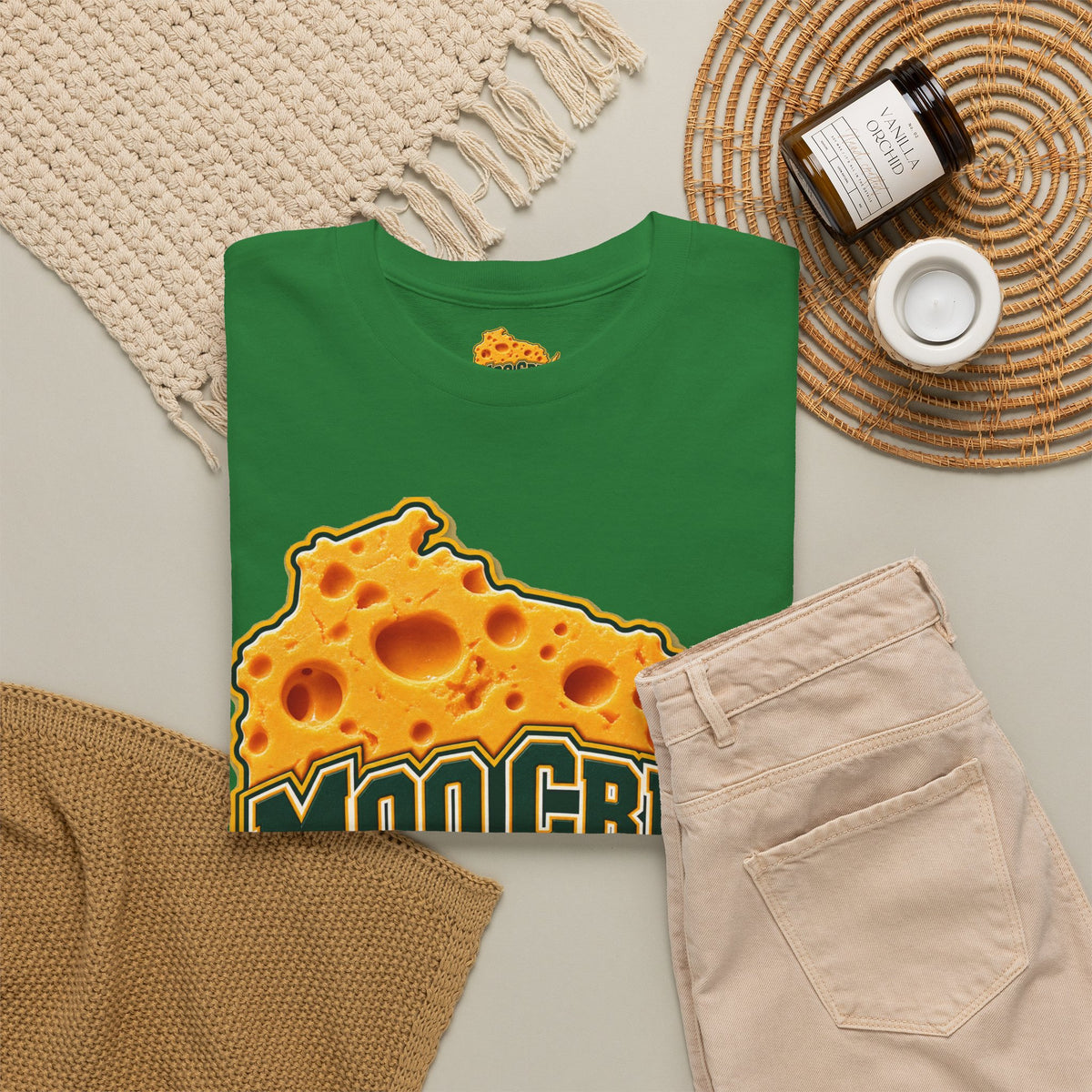 Moo Crew Cheese State Graphic T-Shirt