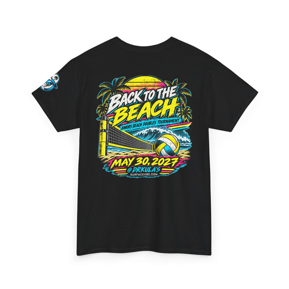 Back to the Beach — Retro Beach Volleyball Tournament Tee