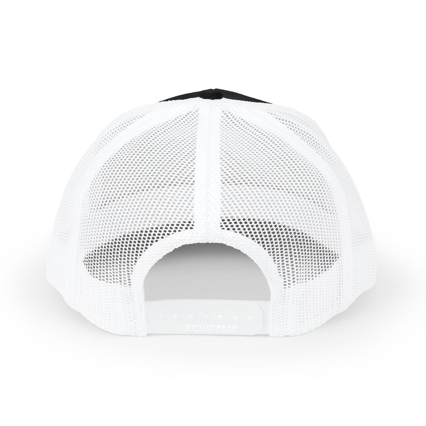 Whiplash Script Snapback Trucker Cap — Retro Baseball Mesh Hat