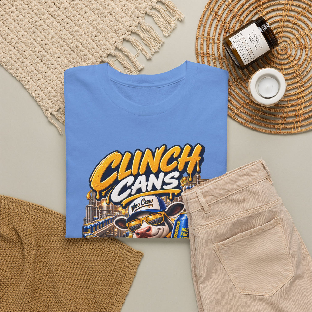 Moo Crew Clinch Cans World Series Champs Baseball Graphic Tee