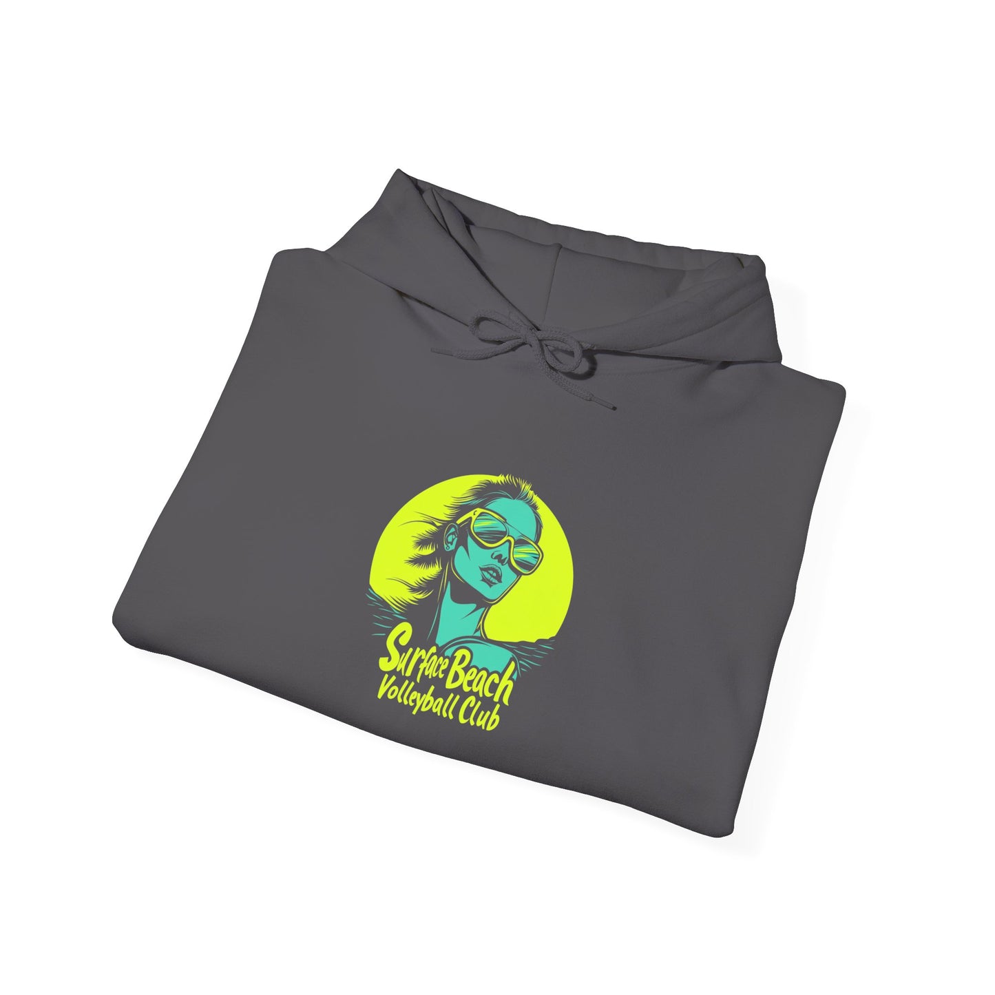 Model Logo Surface Beach Volleyball Unisex Heavy Blend™ Hooded Sweatshirt