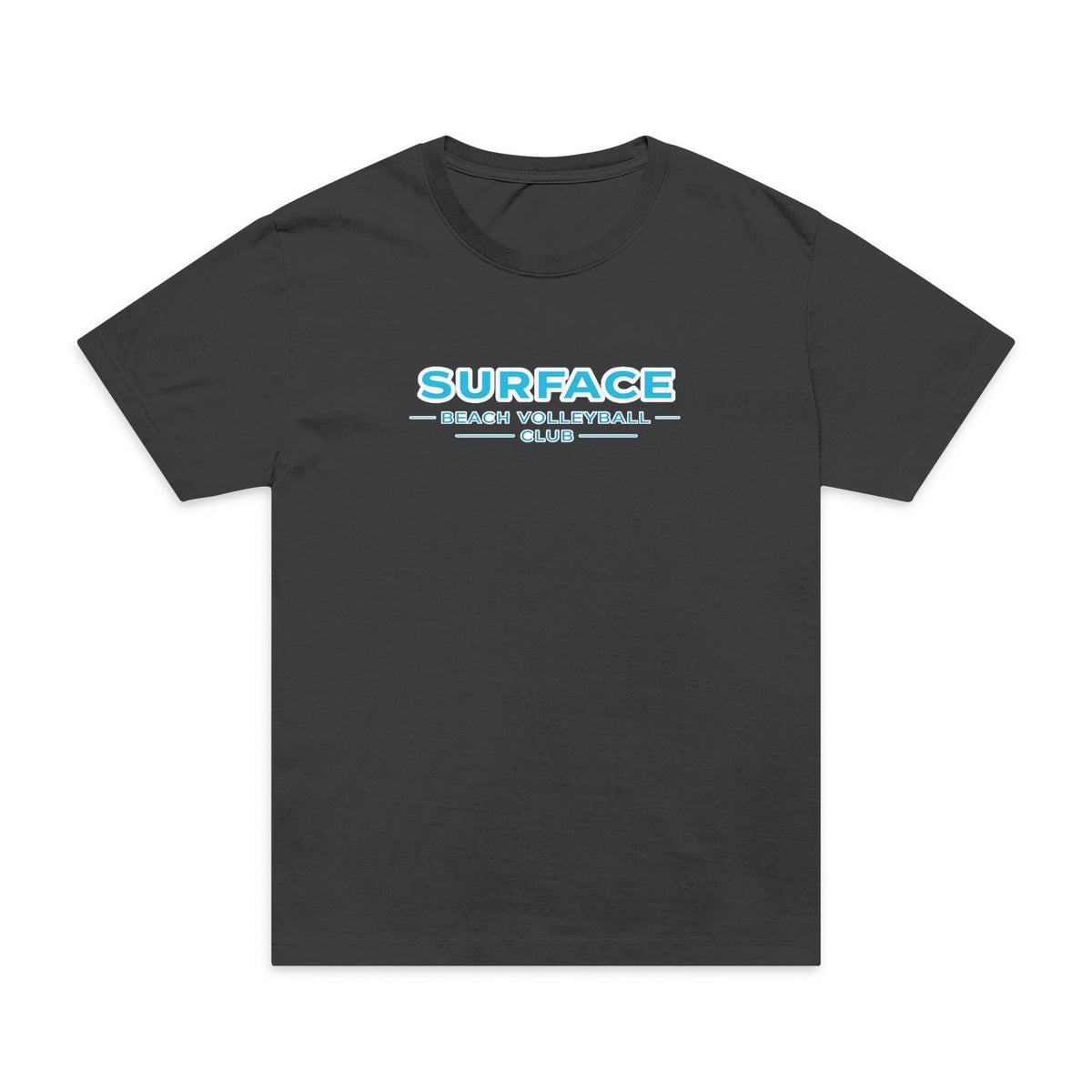 Surfaced Beach Graphic T‑Shirt — "SURFACE: Ocean & Lifestyle Co." Design