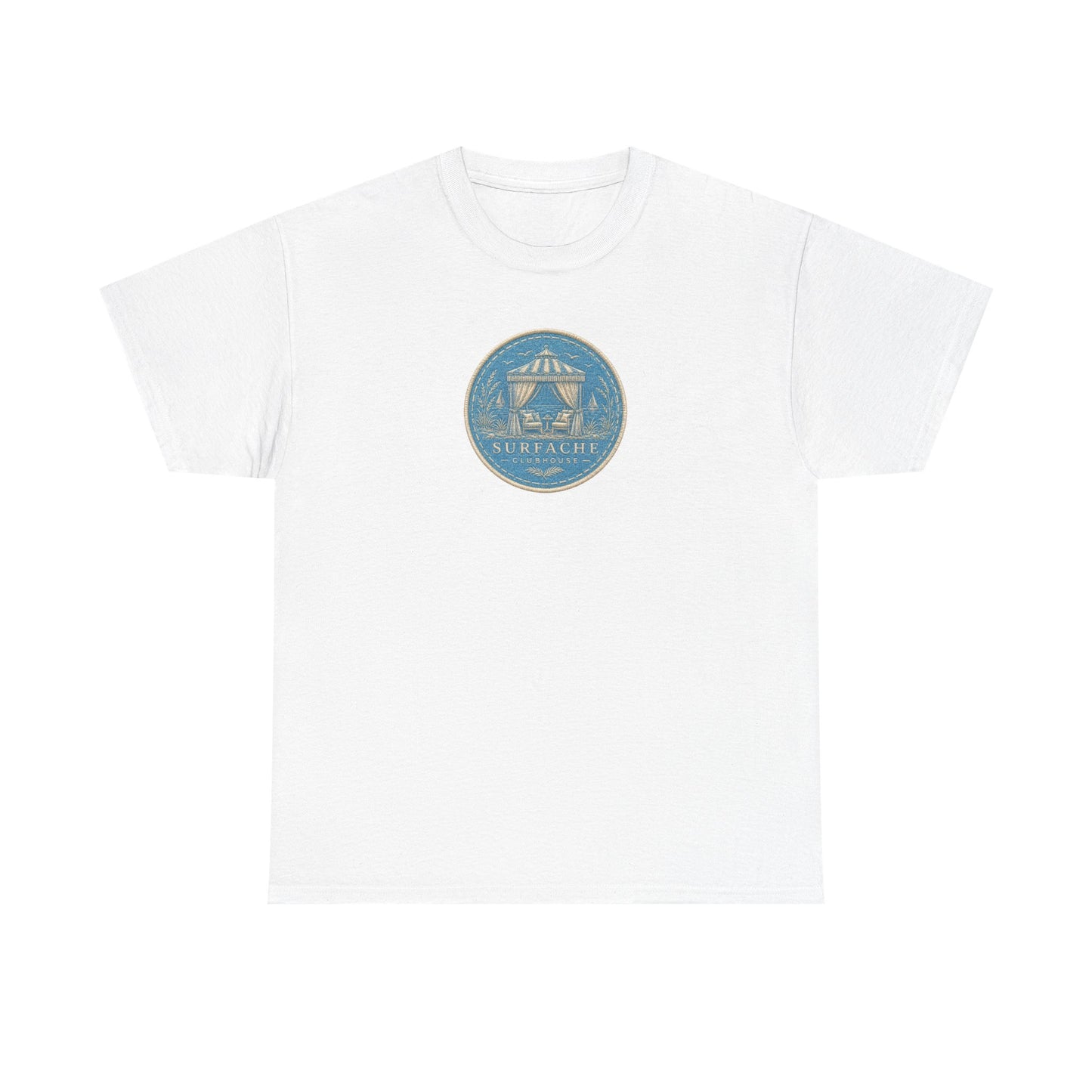 Surfache Cabana Club T‑Shirt – Tropical Beach Cabana Graphic Tee