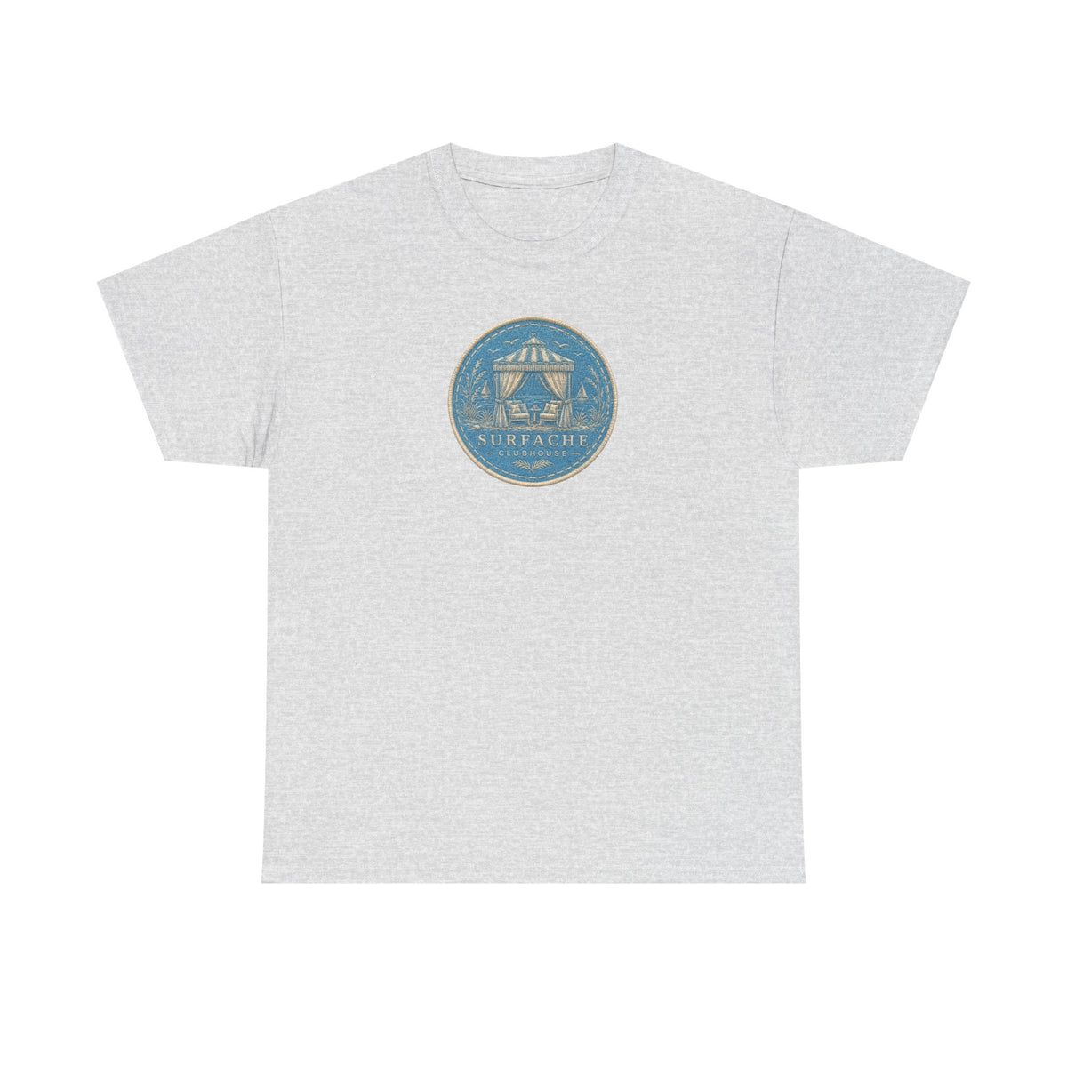 Surfache Cabana Club T‑Shirt – Tropical Beach Cabana Graphic Tee