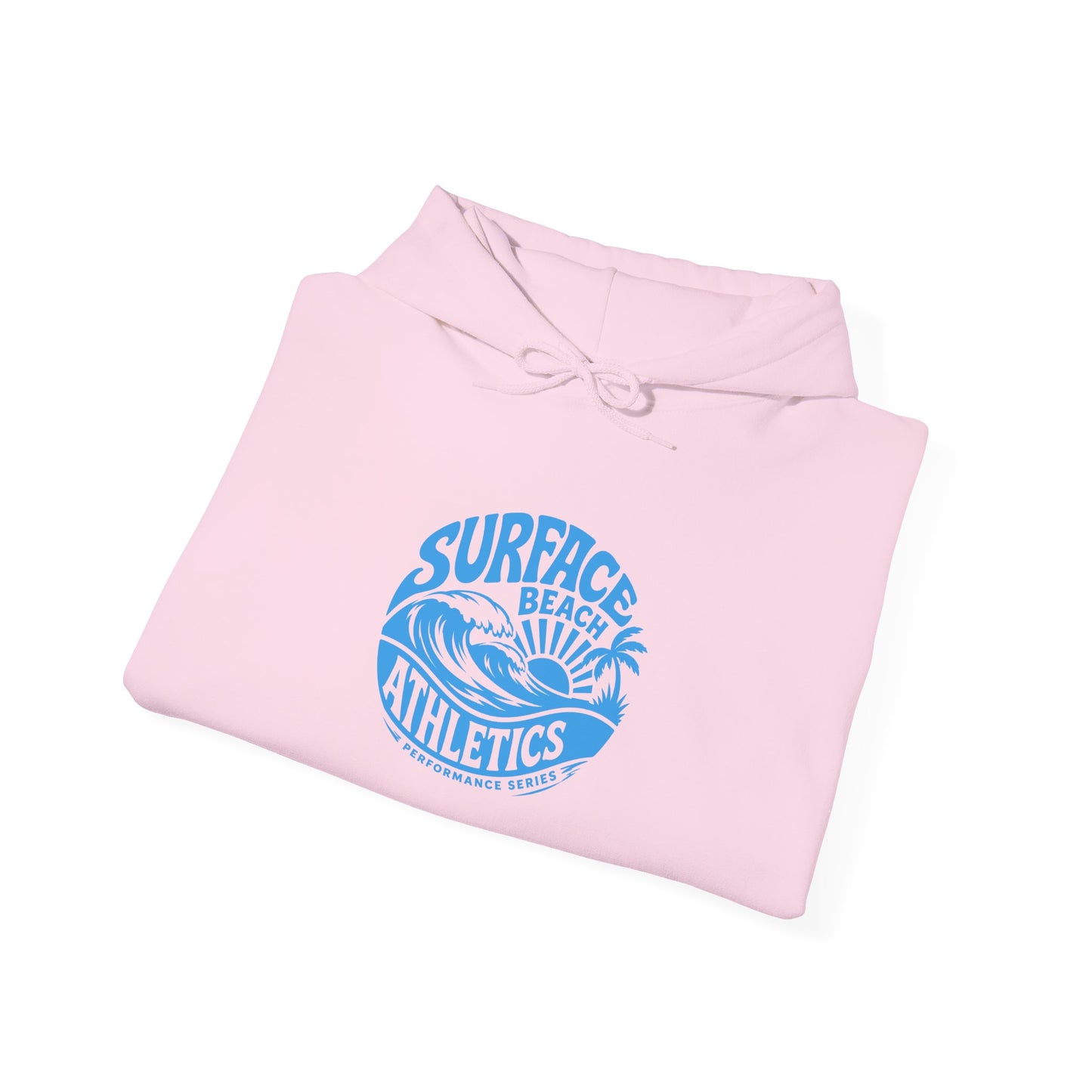 Surface Beach Athletics Hoodie — Coastal Wave Surf Club Sweatshirt