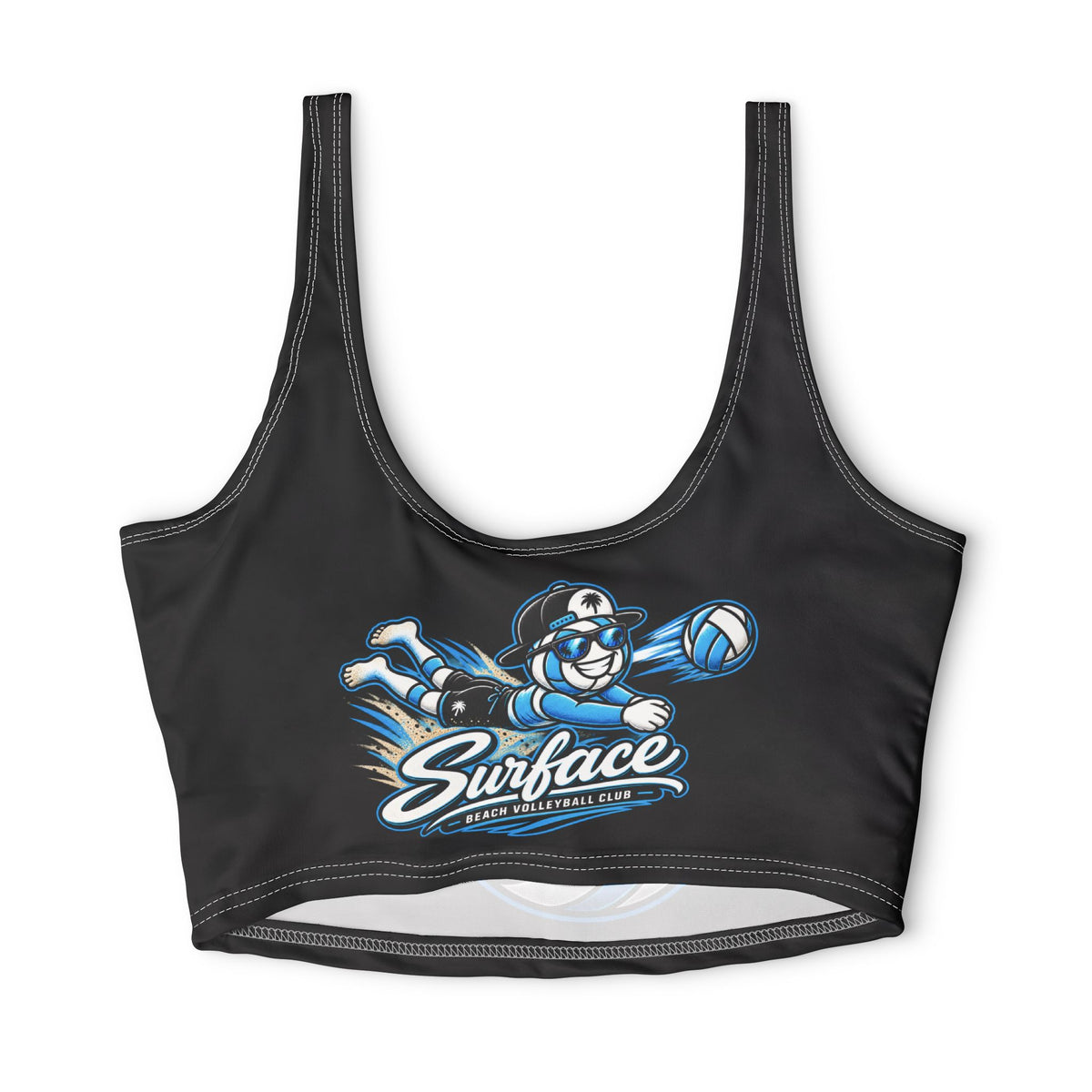 Beach Volleyball Sports Bra — Cool Surface Logo Activewear