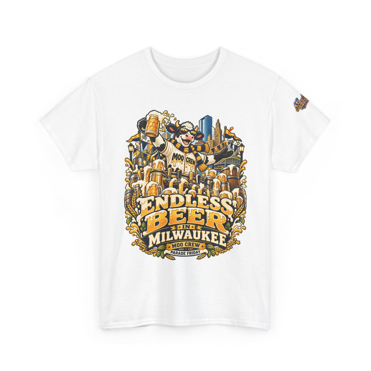 Moo Crew Endless Beer Milwaukee Graphic Tee