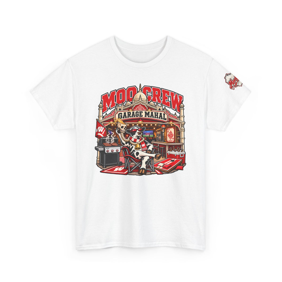Moo Crew Garage Mahal Game Day Tailgate Graphic Tee