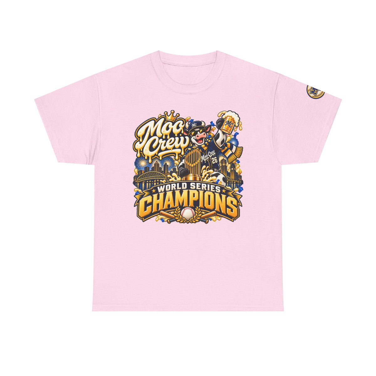 Moo Crew World Series Champions Baseball T-Shirt