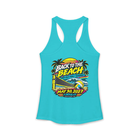 2027 Back to the Beach Tournament Event Merch- Women's Racerback Tank -