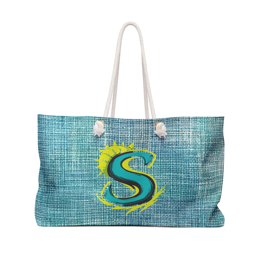 Monogram S Weekender Bag – Turquoise Beach Tote