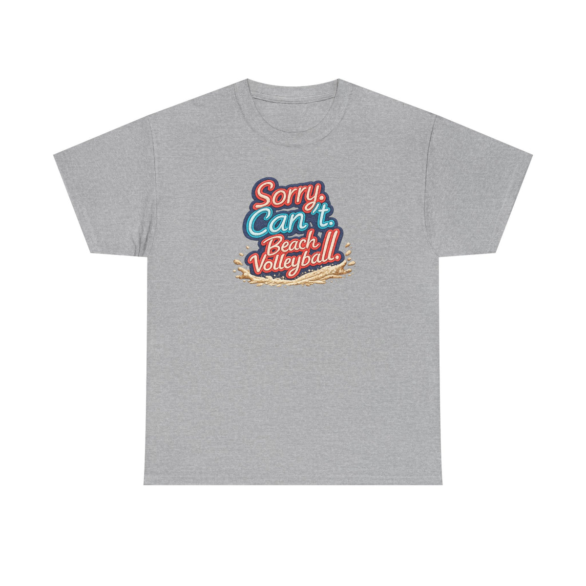 Beach Volleyball Tee — "Sorry, Can't. I’ve Got Beach Volleyball" Retro Graphic