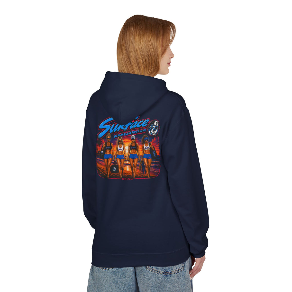Surface Beach Volleyball Hoodie —Sunset Nights Pullover