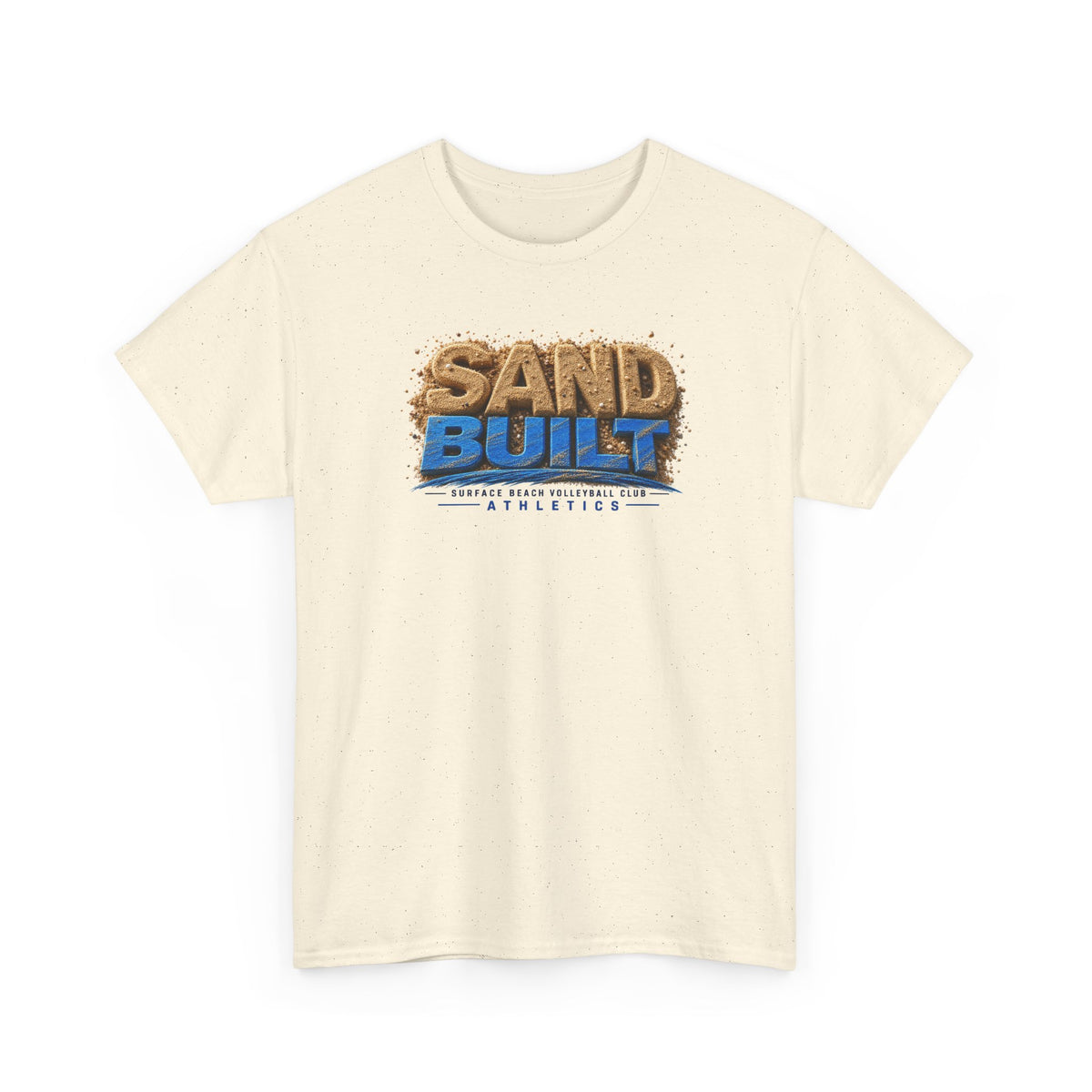 Sand Built Athletic Tee – Beach-Inspired 'Sand Built' Graphic T-Shirt