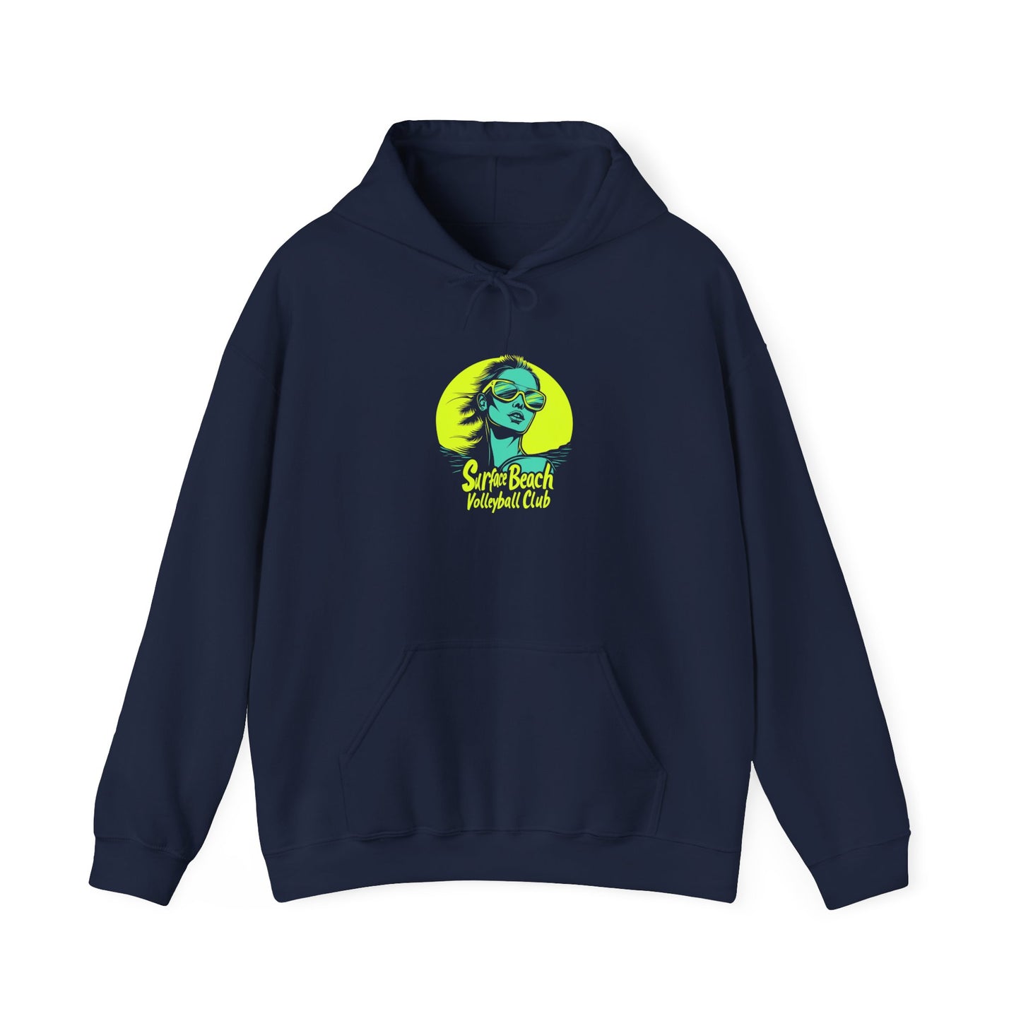 Model Logo Surface Beach Volleyball Unisex Heavy Blend™ Hooded Sweatshirt