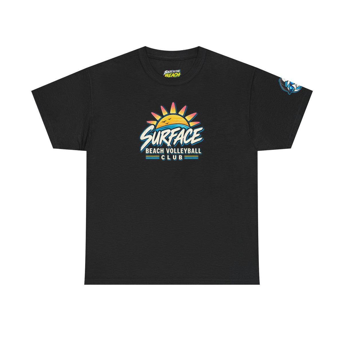 Beach Volleyball Tee — "Surface Beach Volleyball Club" Graphic Shirt