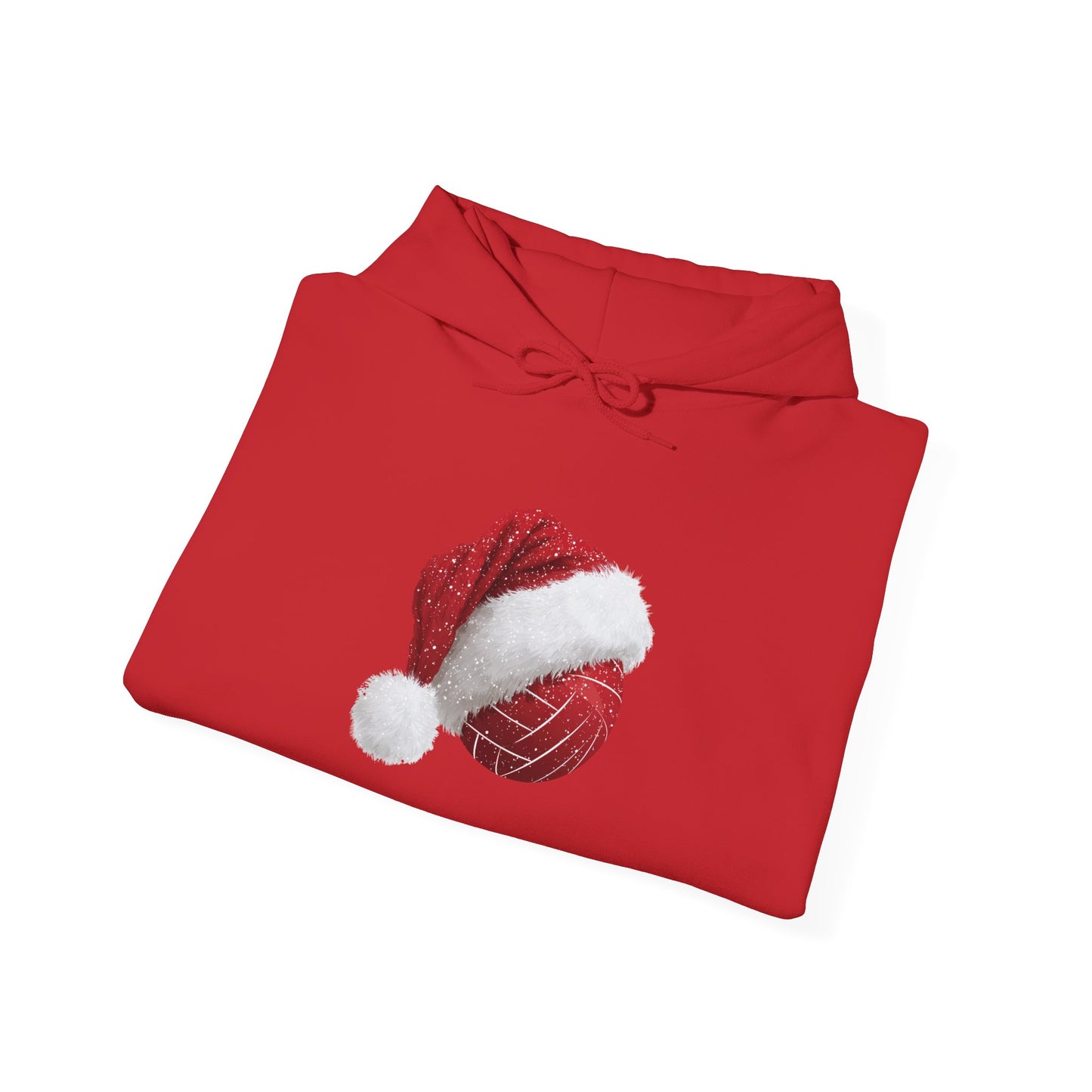 Volleyball Santa Hat Christmas Hoodie – Holiday Volleyball Sweatshirt