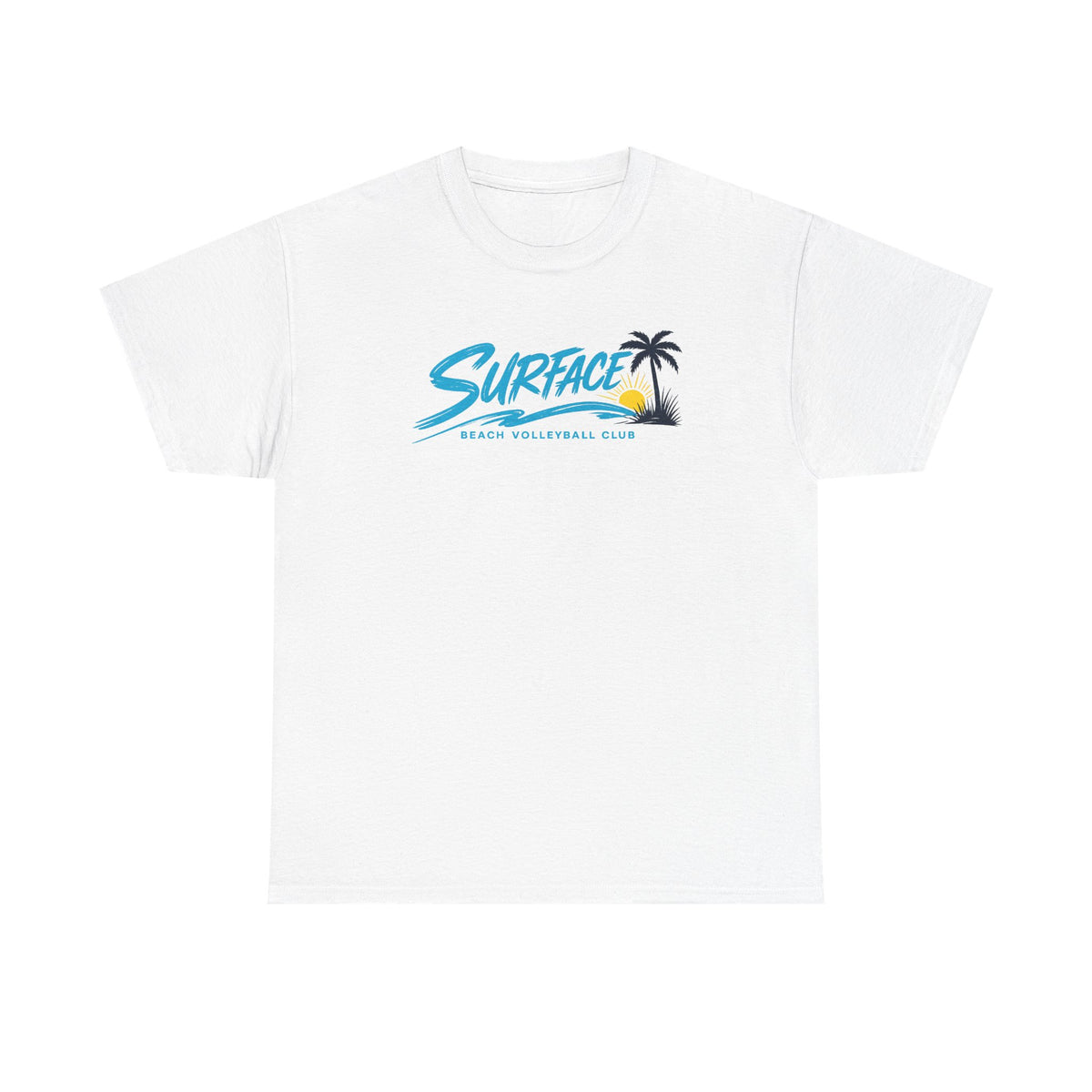 Surface Surf Club T-Shirt – Retro Palm Beach Sunset Tee