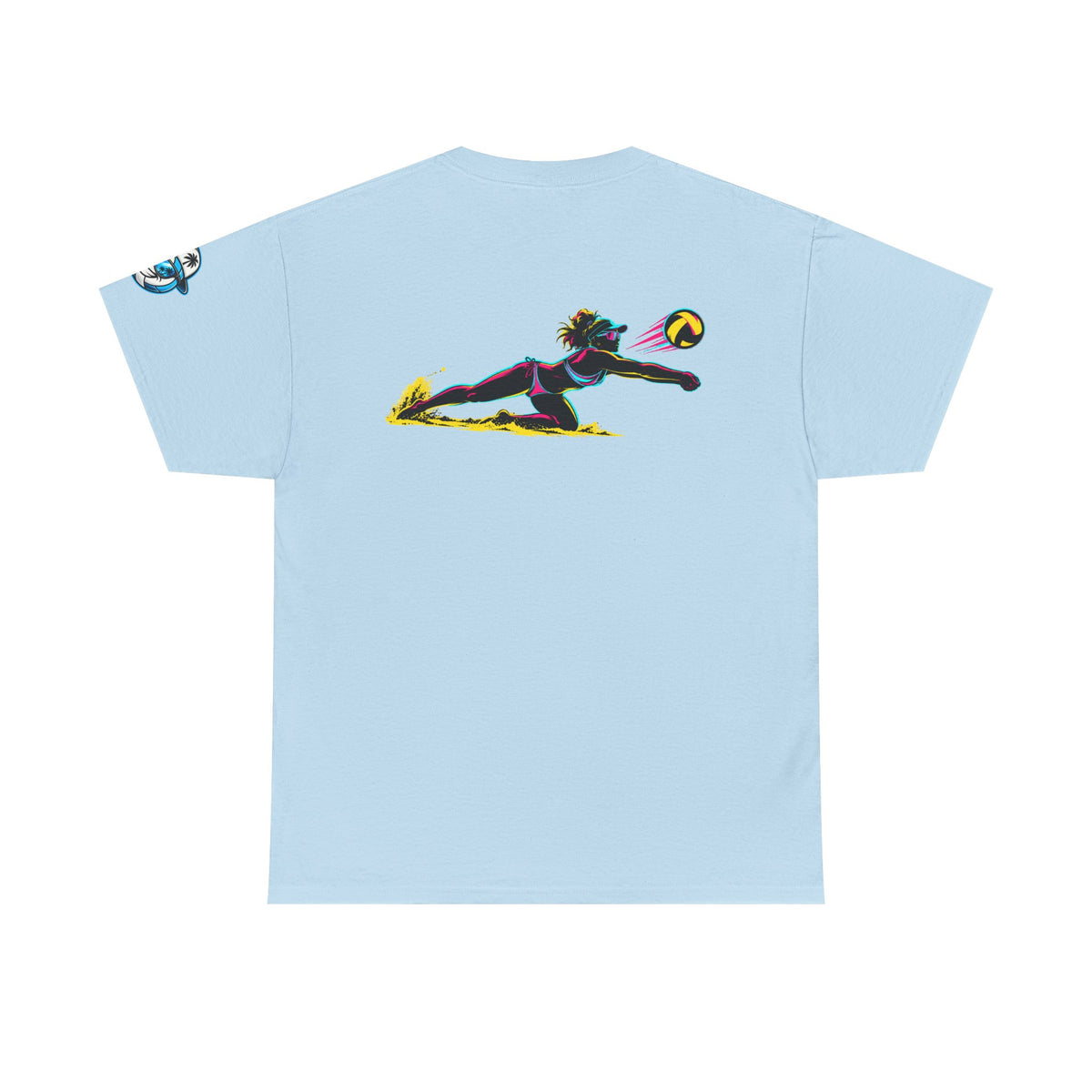 Beach Volleyball Tee — "Surface" Club Surf Sun Graphic Shirt